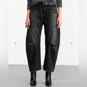 EUC Nili Lotan Washed Black Shon Jean